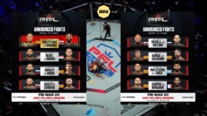 PFL Madrid ya ha revelado 8 combates para su cartelera del 20 de marzo en España y hacemos un repaso a la velada de la promotora.
