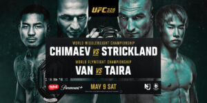UFC 328 va a ser explosiva: Chimaev defiende el cinturón ante Strickland.